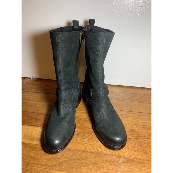 Vince Camuto Mid Boots Black 9 1/2 Old Money Parisian Princess - Picture 5 of 9